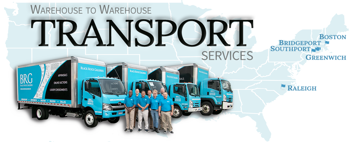 BRG Warehouse-to-Warehouse Transports offers easy pick-up of BRG merchandise between Boston, Bridgeport, Greenwich, Raleigh, & Dallas